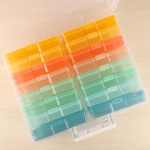 PREVENTA Caja de almacenamiento con 16 cajas interiores de 4&quot;x6&quot; Kimidori Colors